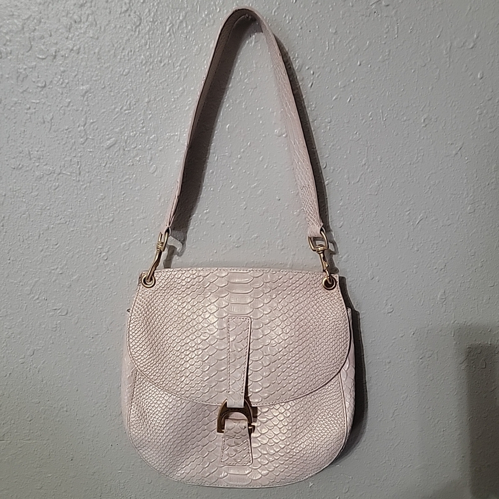 Dooney & Bourke Textured Cream Shoulder Bag
